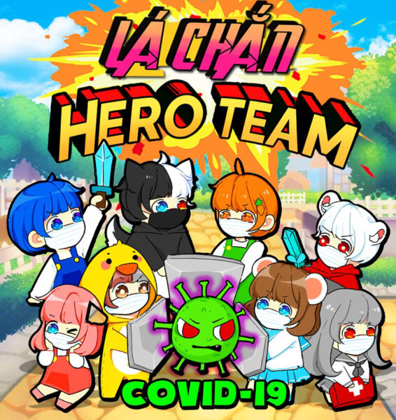 hình ảnh Hero Team chống Covid siêu cute