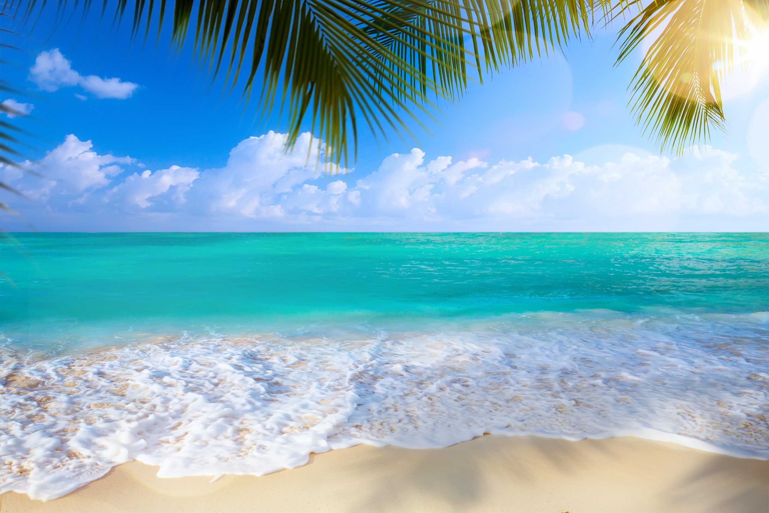 hình nền Full HD 1080 bãi biển ngày nắng đẹp
