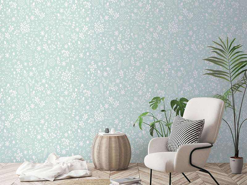 Decor lại không gian của những mảng tường đơn điệu bằng giấy dán tường màu sắc