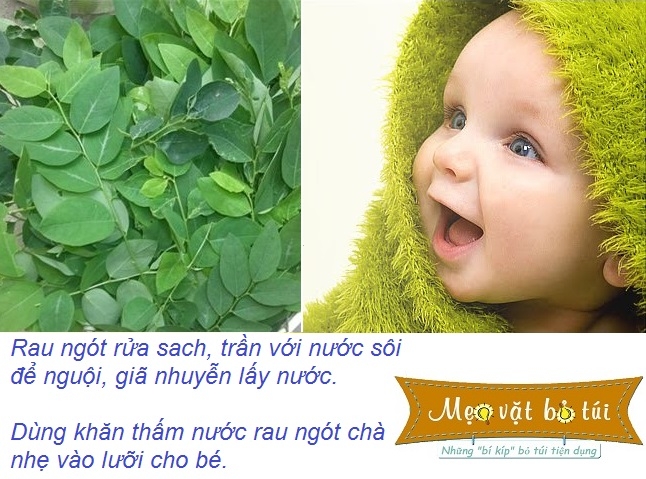 Mẹo làm sạch lưỡi bé