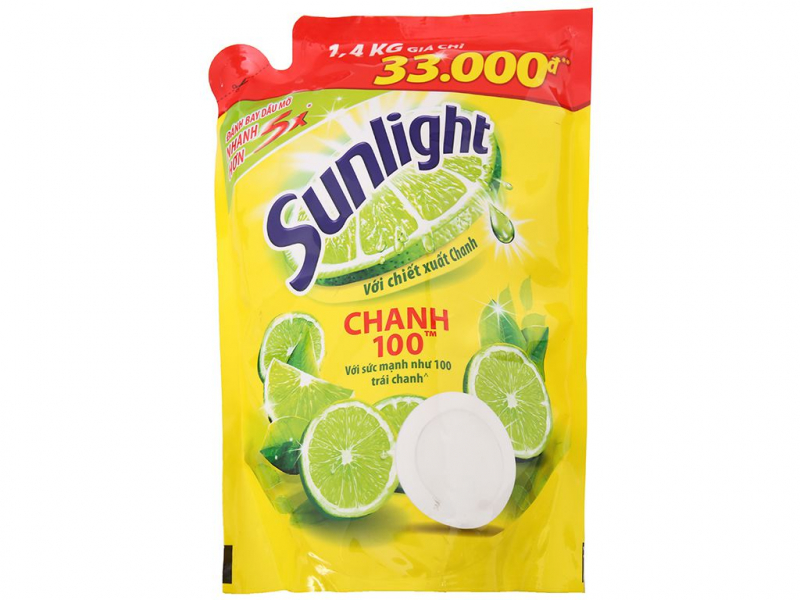 Sử dụng chanh + nước rửa bát( sunlight) + nước