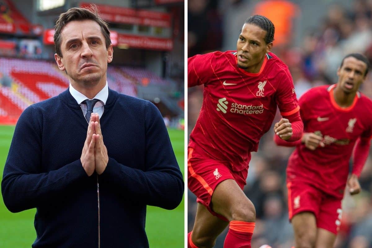 Liverpool fans call out Gary Neville after comments that “something's not right” at Anfield - Liverpool FC - This Is Anfield